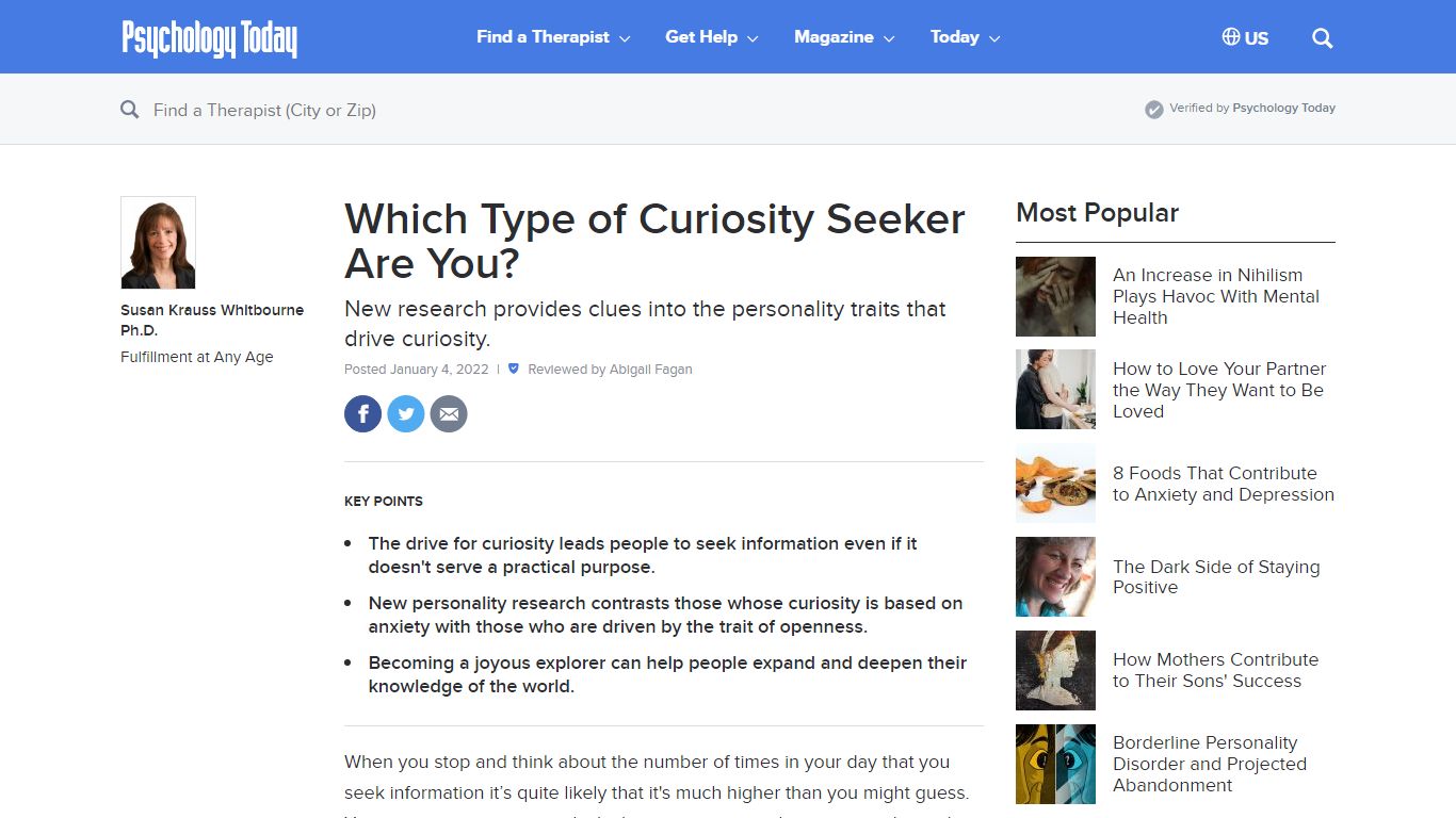 Which Type of Curiosity Seeker Are You? | Psychology Today